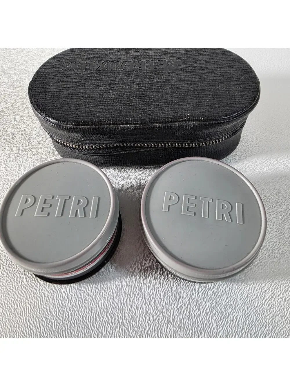 Wide Angle and Telephoto Auxiliary Lenses for Petri 7S Camera